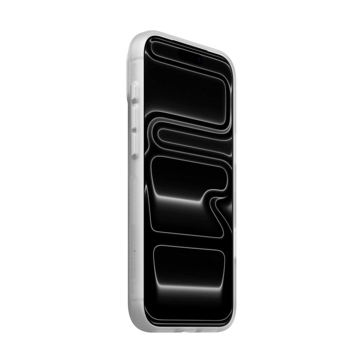 غطاء Aulumu A18 Hyper Frosted لهاتف iPhone 18 Pro / Pro Max - أبيض شفاف