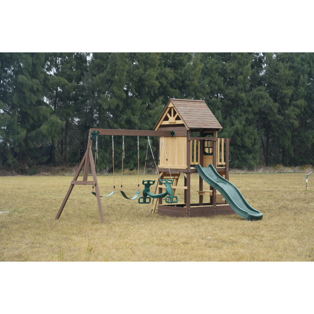 Mountpeak Mururata Swing Set & Playhouse - MP76148