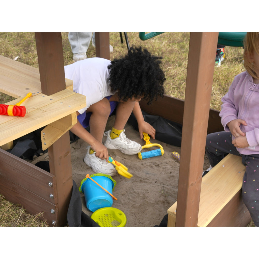 Mountpeak Mururata Swing Set & Playhouse - MP76148
