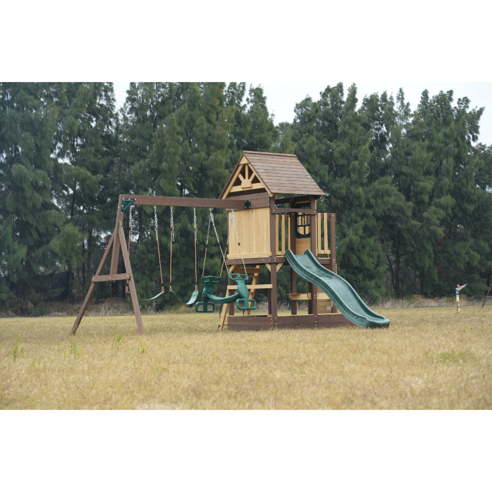 Mountpeak Mururata Swing Set & Playhouse - MP76148