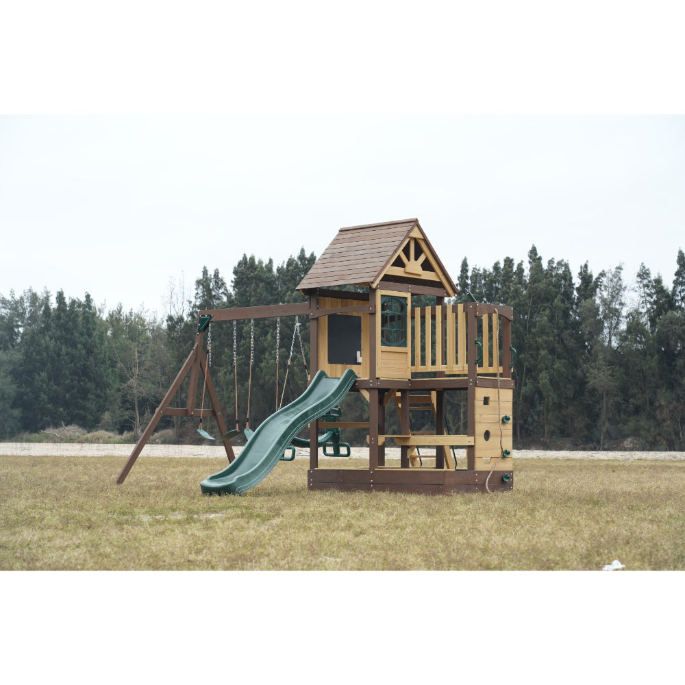Mountpeak Mururata Swing Set & Playhouse - MP76148