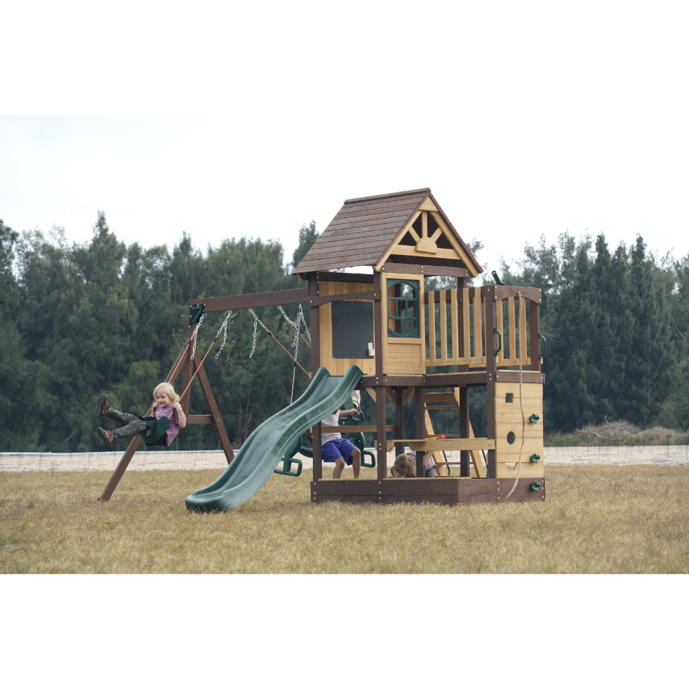 Mountpeak Mururata Swing Set & Playhouse - MP76148