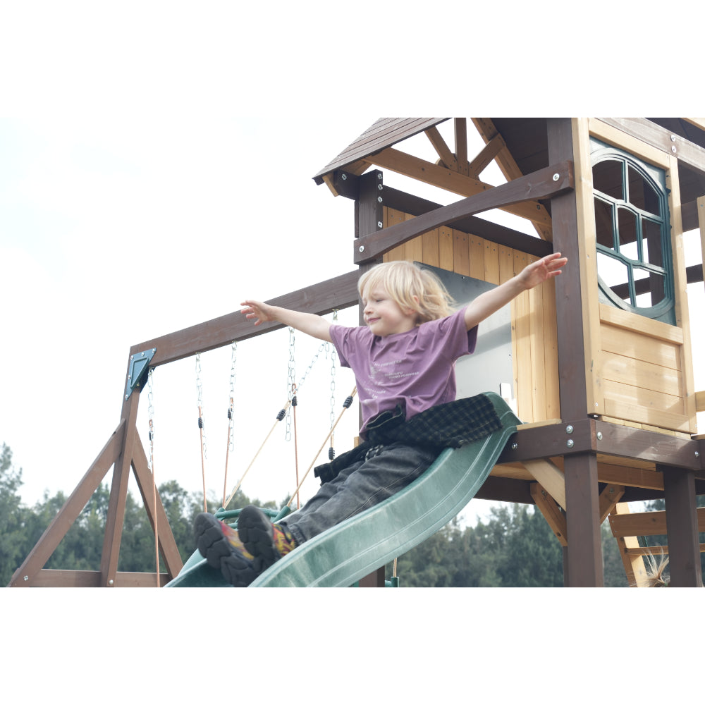 Mountpeak Mururata Swing Set & Playhouse - MP76148